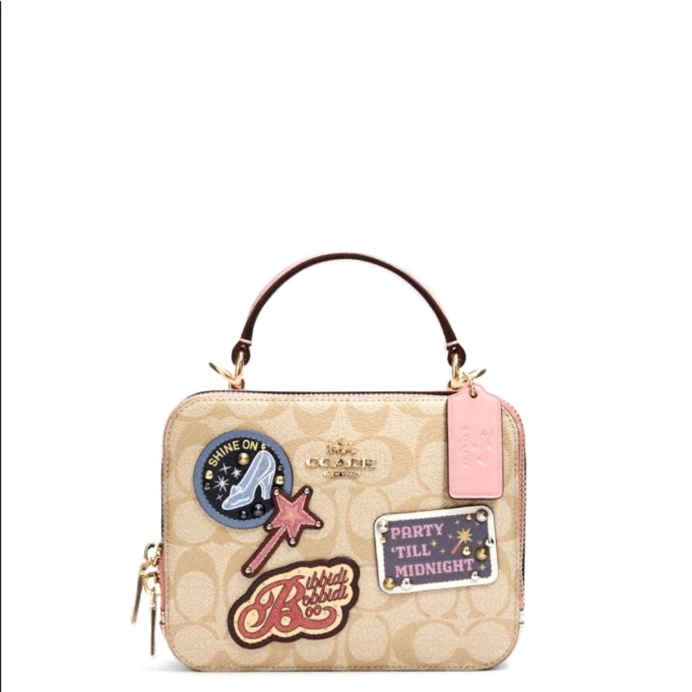 Coach Disney Cinderella Patches Box Crossbody Bag